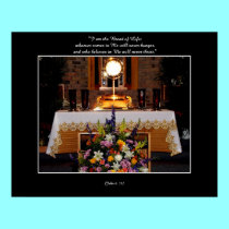 Our Eucharistic Lord in The Monstrance posters by Artists4God Our Eucharistic Lord in The Monstrance posters