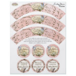 Our Faerie Princess, Baby Shower Cupcake Wrapper Flyer Design