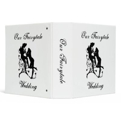 Our Fairytale Wedding binder by weddingwidgets White binder on outside