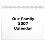 Our Family 2007 Calendar