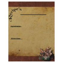 Our Family Favorites-2- Recipe Page Inserts Personalized Letterhead