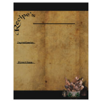 Our Family Favorites- Recipe Page Inserts 2 Letterhead Design