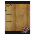 Our Family Favorites- Recipe Page Inserts 2 Letterhead Design