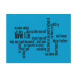 Our Family Rules Postcards