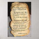 Our Father Scripture Poster, Version B
