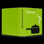 Our Favorite Recipes (1.5in) - Martian Green binders