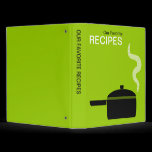 Our Favorite Recipes (1in) - Martian Green binders