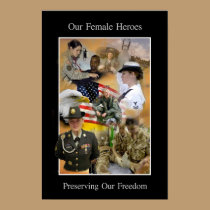 Our Female Heroes posters