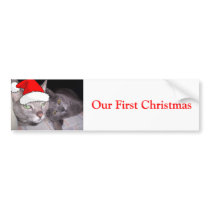 Our First Christmas bumper stickers