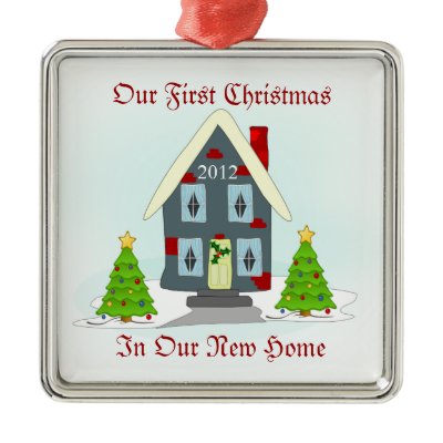 Our First Christmas In New Home Holiday Ornament