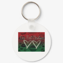 OUR FIRST CHRISTMAS keychains