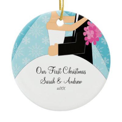Our First Christmas Ornament Bride & Groom
