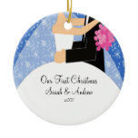 Our First Christmas Ornament Bride & Groom