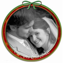 Our First Christmas Ornament photo sculptures