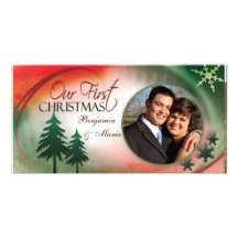 Our First Christmas Photo Card Template