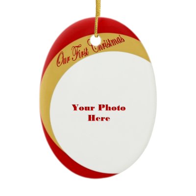 Our First Christmas Photo Frame Christmas Ornaments