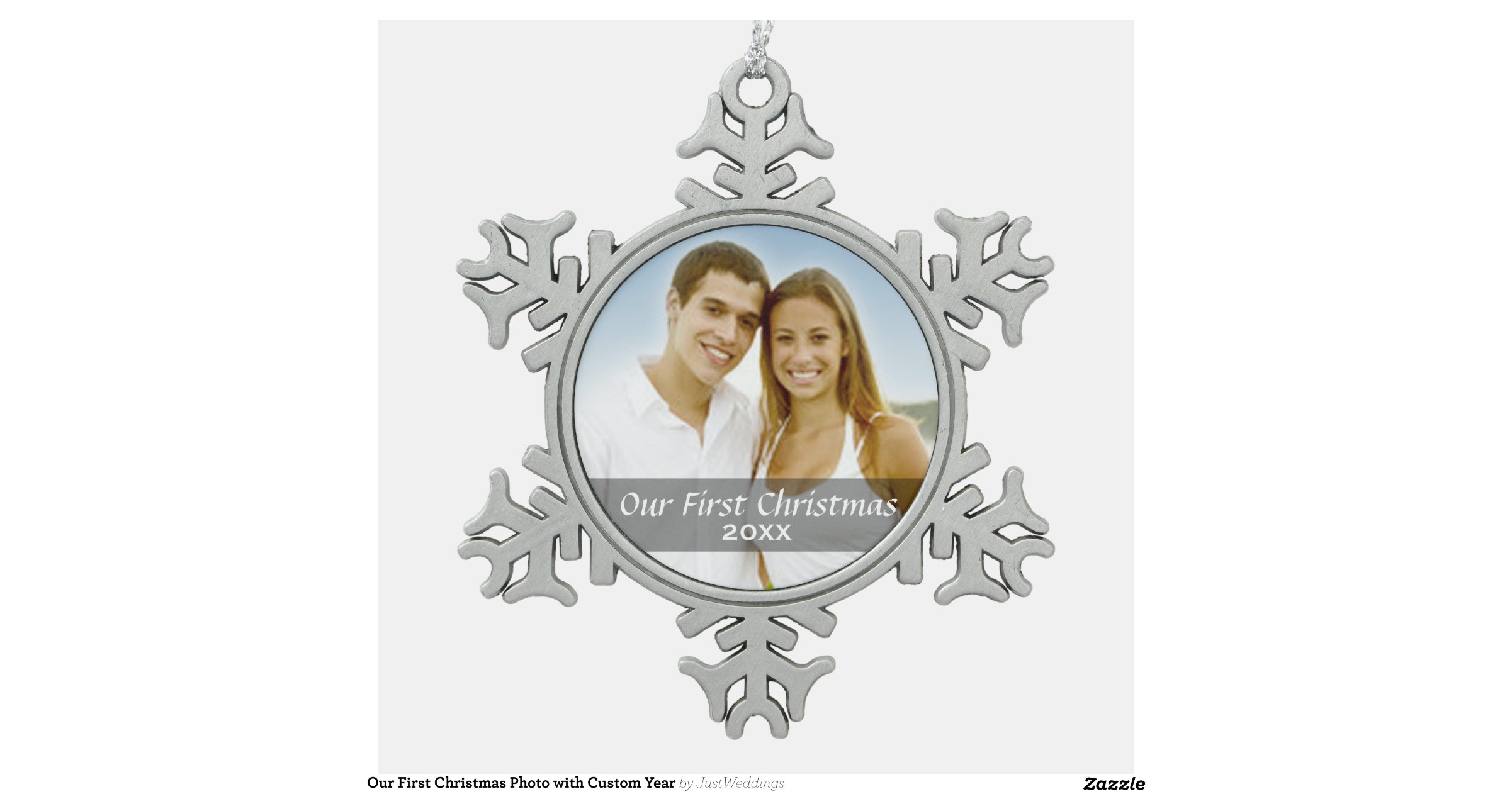 our first christmas photo with custom year snowflake our first christmas photo with custom year snowflake
