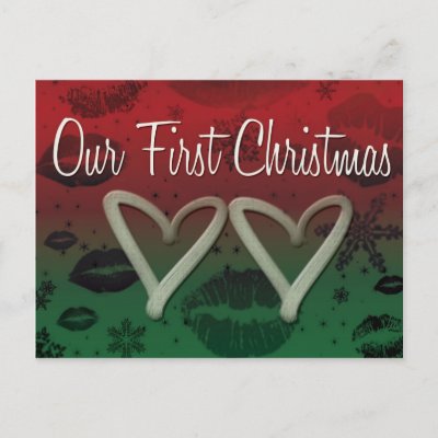Our First Christmas postcards