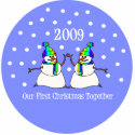 Our First Christmas Together 2009 (GLBT Snowmen) photo sculptures