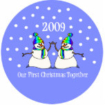 Our First Christmas Together 2009 (GLBT Snowmen) Photo Sculpture