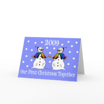 Our First Christmas Together 2009 (GLBT Snowwomen) Card