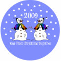 Our First Christmas Together 2009 (GLBT Snowwomen) photo sculptures by LushLaundry Our First Christmas Together 2009 (GLBT Snowwomen) photo sculptures