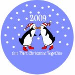 Our First Christmas Together 2009 (Penguins) Photo Cut Outs