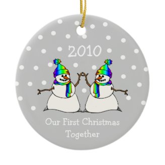 Our First Christmas Together 2010 (GLBT Snowmen)