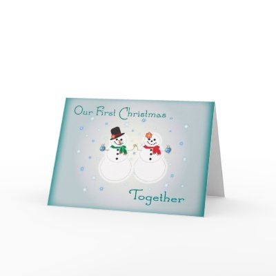 Our First Christmas Together Greeting Card by RankinOriginals