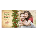 Our First Christmas Together Holiday Photocard Customized Photo Card