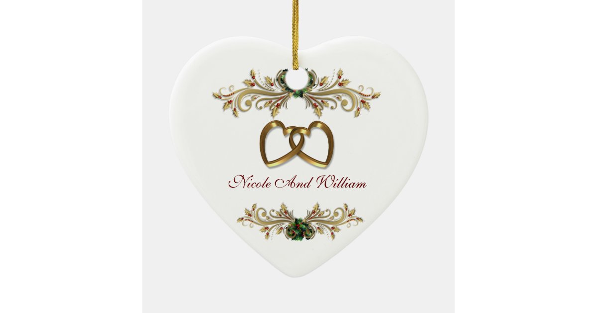 our first christmas together ornament heart zazzle our first christmas together ornament heart zazzle