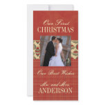Our First Christmas Wedding Photo Cards photo cards