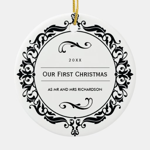 our first christmas wedding photo ornament zazzle our first christmas wedding photo ornament zazzle