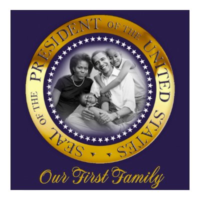Our First Family, Obama Presidential Seal Portrait Posters by beverlytazangel