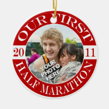 Our First Half Marathon - 2011 Ornament