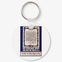 Our Forefathers Fought And Dies For The Freedom! keychains by ww2posters Our Forefathers Fought And Dies For The Freedom! keychains