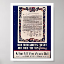 Our Forefathers Fought And Dies For The Freedom! Posters