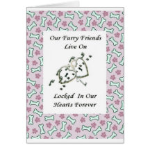 Our Furry Friends Live Locked in Our Hearts 2 Cards