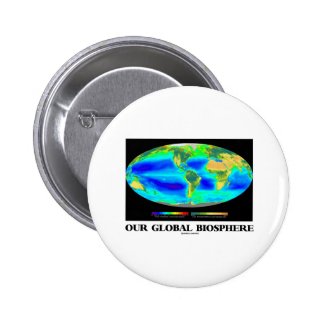 Our Global Biosphere (Global Photosynthesis) Pinback Buttons