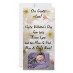 Our Greatest Love! Baby Family PhotoCard Valentine Photo Greeting Card