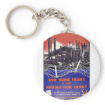 Our Home Front Is The Production Front Key Chain