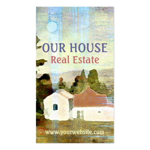 Our House Real Estate Business Card (front side)