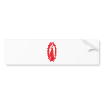 Our Lady in RED bumper stickers