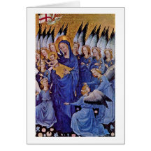Our Lady Of Angels By Master Of Wilton Diptych Cards