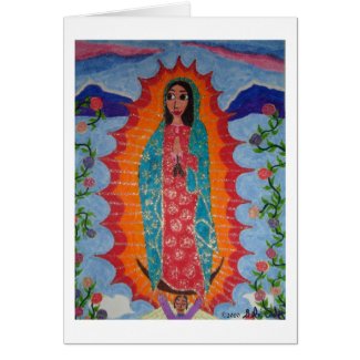 Our Lady of Guadalupe Card card