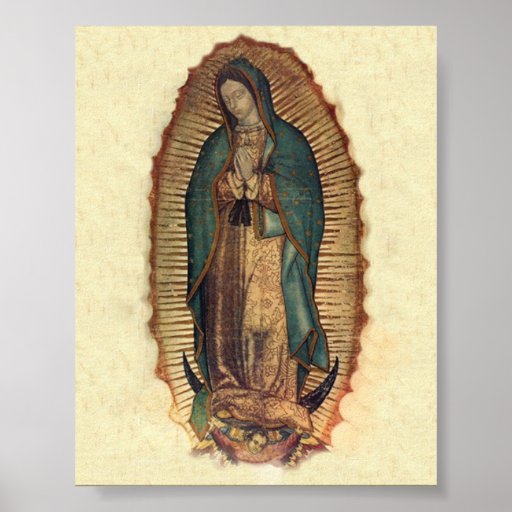 Our Lady of Guadalupe Vintage Original Poster Zazzle