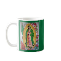Our Lady of Guadalupe with Mexican Flag Coffe Mug