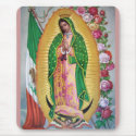 Our Lady of Guadalupe with Mexican Flag Mousepad mousepad