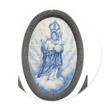 Our Lady of Peace Round Stickers