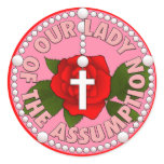 Our Lady of the Assumption Round Sticker